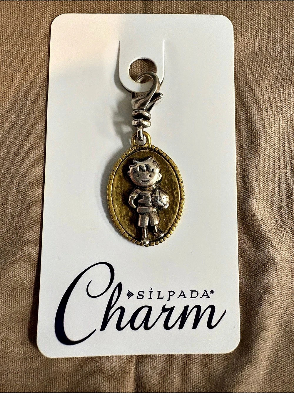 Silpada All Star Boy Charm